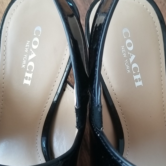 Coach Marla Slingback Patent Leather Sandals - Picture 6 of 7
